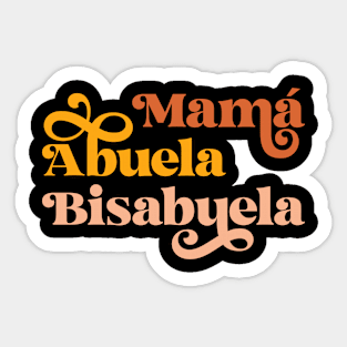 Bisabula Abuela Mama Abuelita Bisabuelita Baby Announcement Reveal Sticker